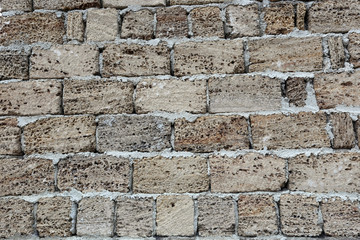 texture of the gray stone wall