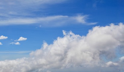 blue sky with clouds