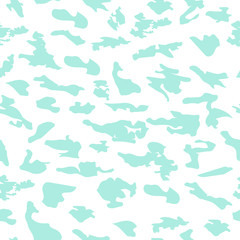 Vector seamless pattern with small abstract organic shapes . Modern background in light pastel colors