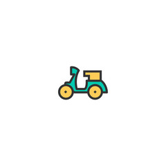 Motorbike icon design. Transportation icon vector design