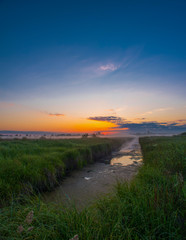 Misty morning and sunrise..