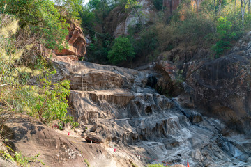 Dry cliff in the jungle