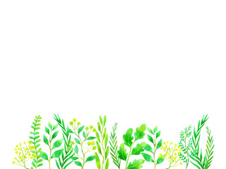 グリーンの植物のフレーム