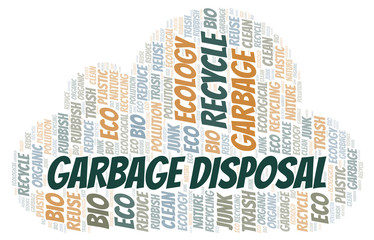 Obraz premium Garbage Disposal word cloud.