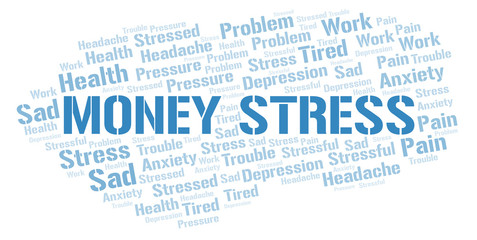 Money Stress word cloud.