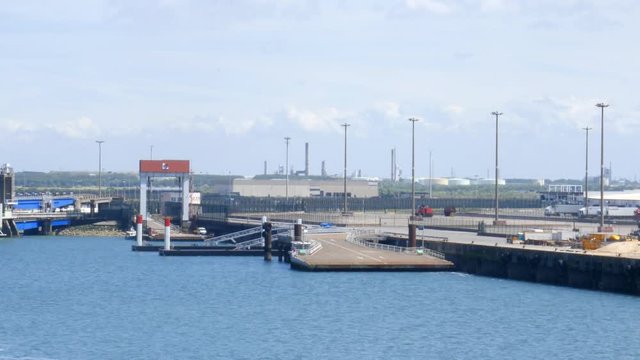 Ferry terminal infrastructure in the port of Dunkirk, France