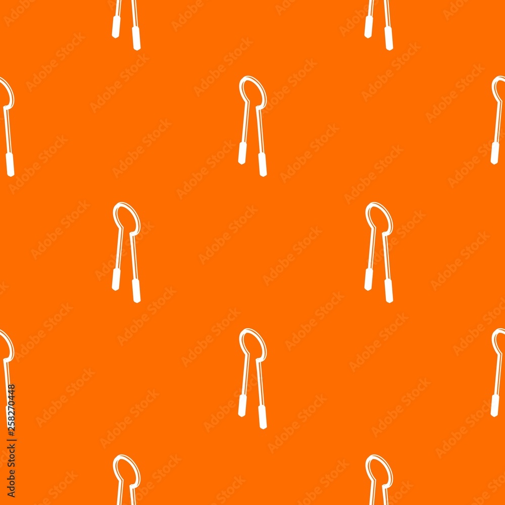Poster clamping mites pattern vector orange for any web design best