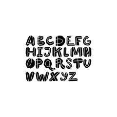 ABC Bold Vector set