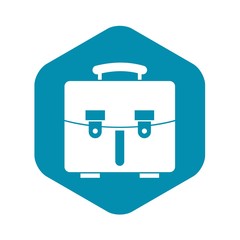 Diplomat bag icon in simple style isolated on white background. Briefcase symbol