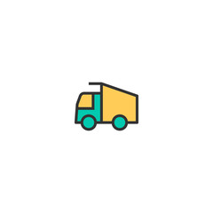Truck icon design. Transportation icon vector design