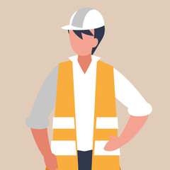 industrial worker avatar character