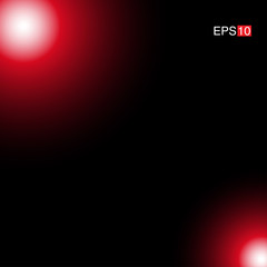 Naklejka premium isolated red Rays with lens flare, Sun flare, flare on the black background. Transparent Vector Illustration