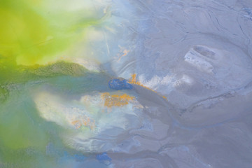 Aerial natural background of nature pollution with cyanide