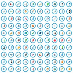 100 notebook icons set in isometric 3d style for any design vector illustration