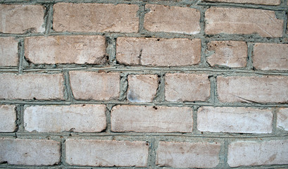 Fototapeta premium old destroyed brick wall background