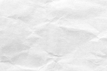 White crumpled paper texture background. Close-up.