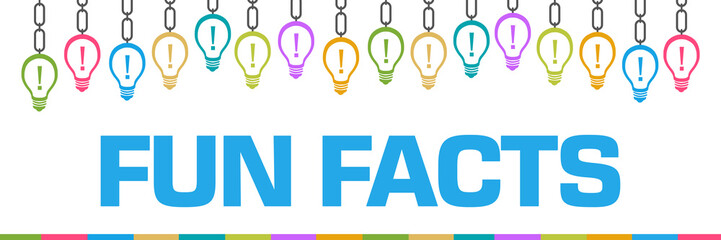 Fun Facts Colorful Bulbs Chain On Top 
