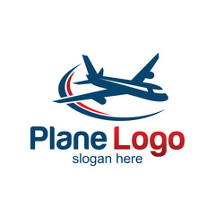 travel plane logo design