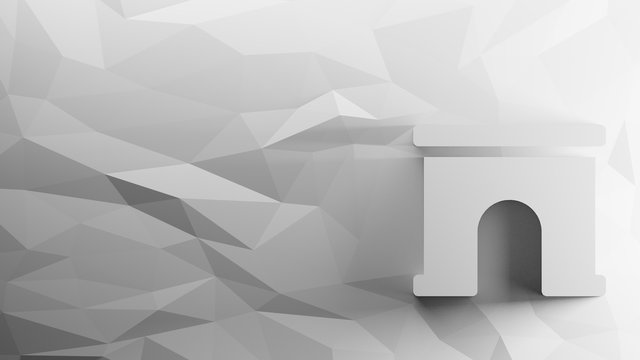 3d icon of archway