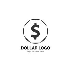 Money logo template design. Money logo with modern frame vector design