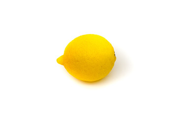 One lemon isolated on a white background
