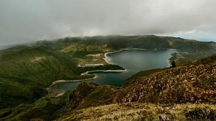 Kratersee auf Sao Miguel.