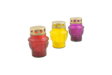 Sanctuary lamp isolated on white