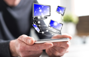 Concept of devices connection