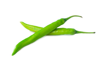 Capsicum frutescens L. Chilli Pepper.Chili has anti-oxidants, helps slow down aging.With Clipping Path