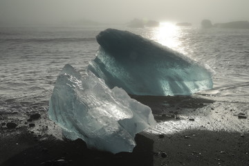 Iceberg sur la plage