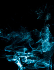 Smoke on black background
