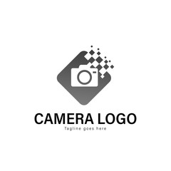 Camera logo template design. Camera logo with modern frame vector design