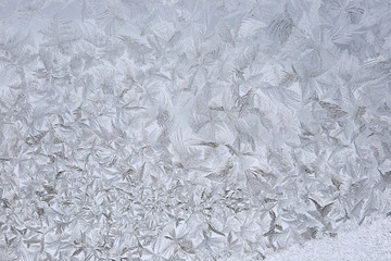 winter drawing on glass