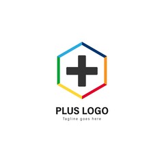 Medic logo template design. Medic logo with modern frame vector design
