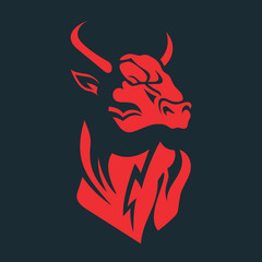 Bull head logo
