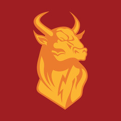 Bull head logo