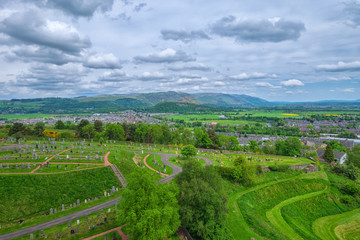 Fototapeta na wymiar Blick ins Umland von Stirling/Schottland