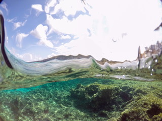 Underwater image in Formentera Balearics Spain