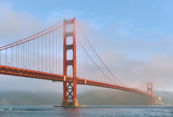 Fototapeta na wymiar Golden Gate Bridge at morning, San Francisco, California