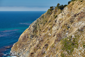 Pacific coast landscape in California