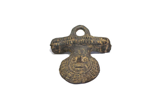Roman Amulet With Apotropaic Magic Depicting Medusa Head