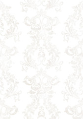 Baroque texture pattern Vector. Floral ornament decoration. Victorian engraved retro design. Vintage grunge fabric decors. Luxury fabrics