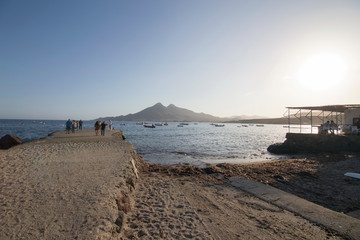 Volcanic coast in Cabo de Gata nature reserve Almeria Andalusia Spain