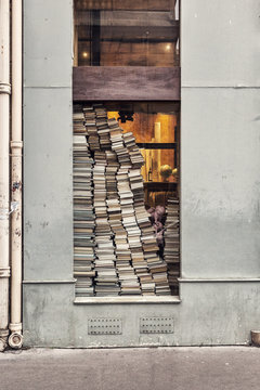B&uuml;cher im Schaufenster