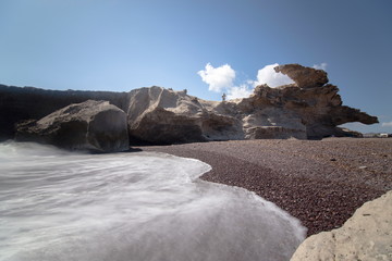 Los Escullos beach Cabo de Gata nature reserve Almeria Andalusia Spain