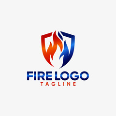 Fototapeta na wymiar Fire Logo Templates
