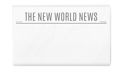 Blank newspaper template with copy space for news and text.