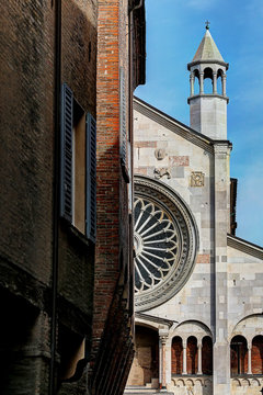 Modena, Emilia Romagna, Italy, romanesque Cathedral detail, Unesco world heritage site