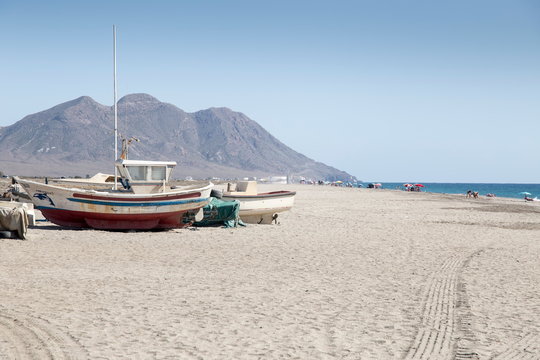 Cabo de Gata beach in Almeria Andalusia Spain