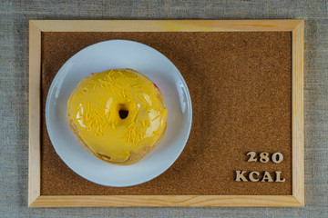 calories calculator banana donut 280 kcal 100 grams diet